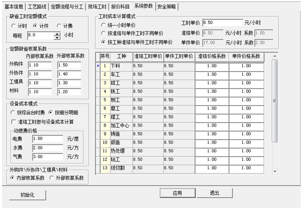 成本报价核算系统